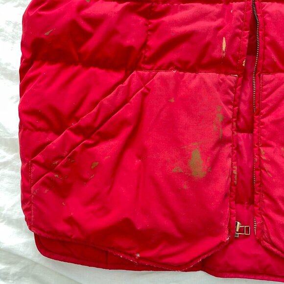 Eddie Bauer Red Quilted Goose Downlight Vest - Picture 15 of 16